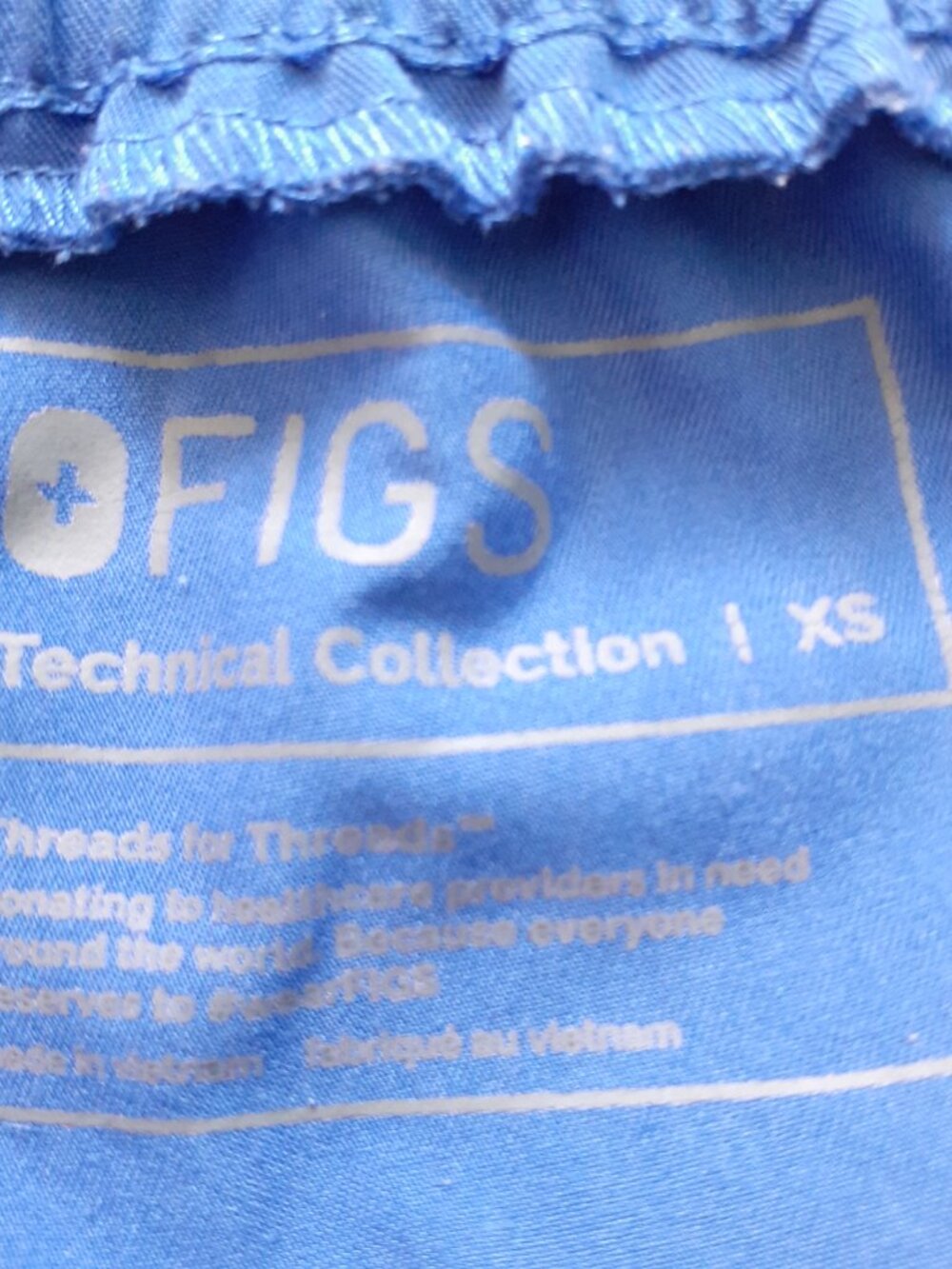 Figs High Waisted Yola Skinny Scrub Pants in Royal Blue Size XS - Picture 3 of 12